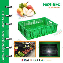 collapsing vegetable plastic folding crate